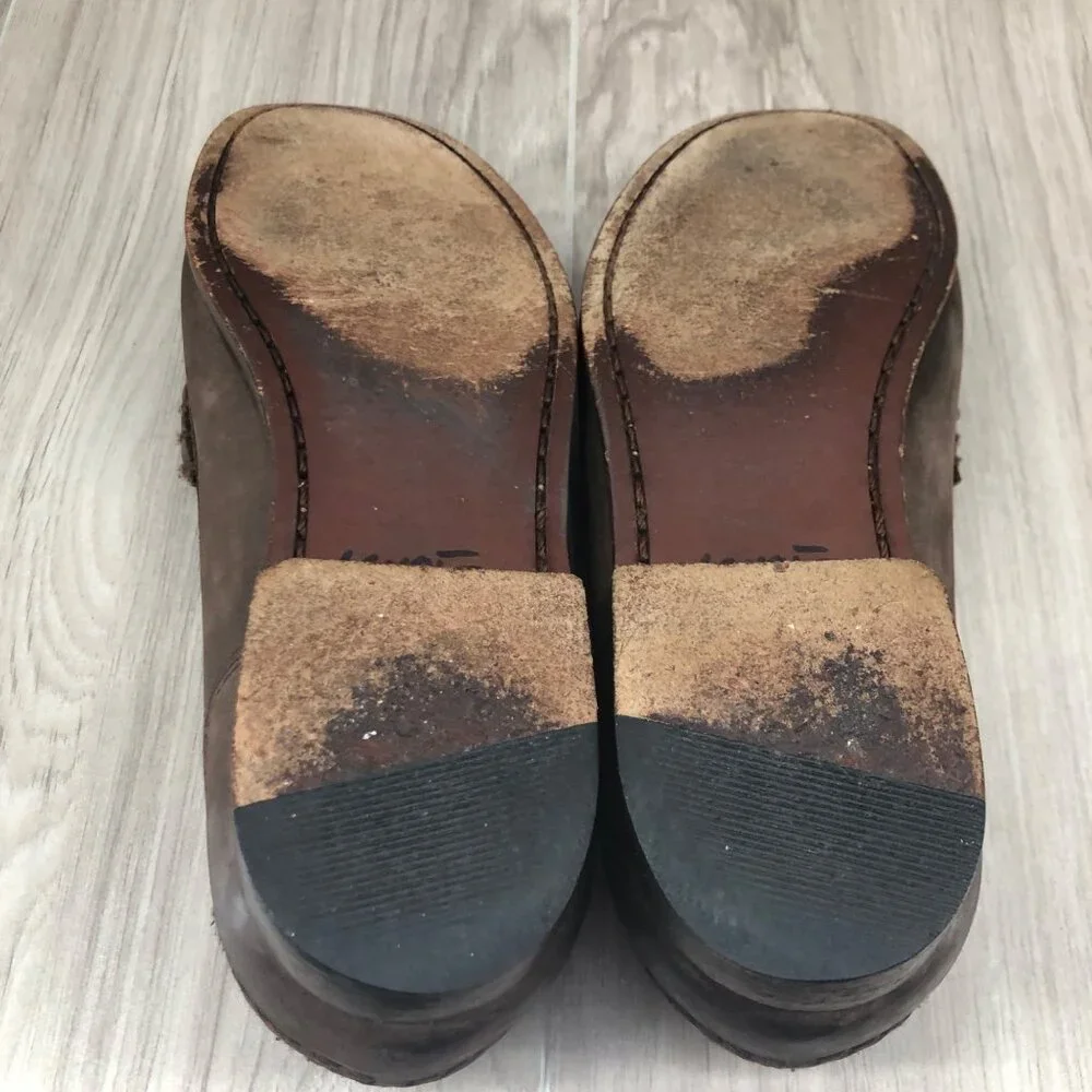 Sandro Moscoloni Loafers Mens 8D Brown Leather Slip On Shoes